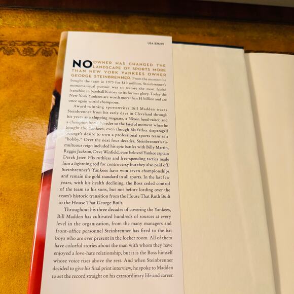 Steinbrenner: The Last Lion of Baseball Hardcover Book MLB New York Yankees NEW - Picture 4 of 5